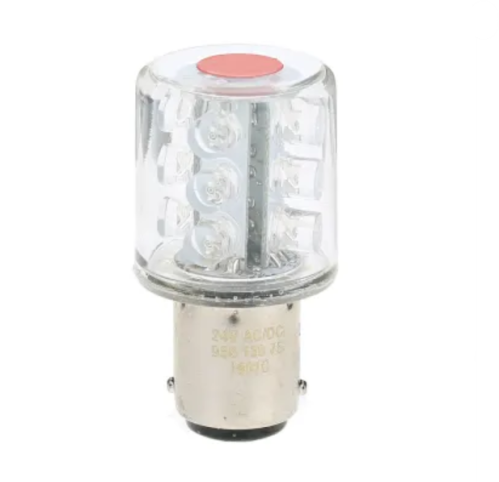 115V AC/DC Red LED Permanent Bulb