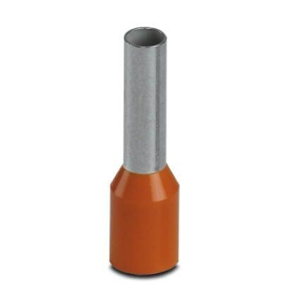 4mm Orange Ferrules 10mm Barrel (100pk)