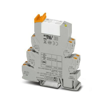 24VDC 2PDT Push-In Connection Slim Line Relay