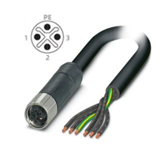 M12 S Coded To Free End