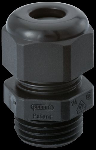 25mm Black  Compression Gland 13-18mm Cable entry