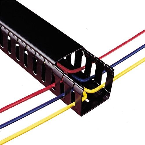 W25x50mm Black Betaduct Wide Closed Slot