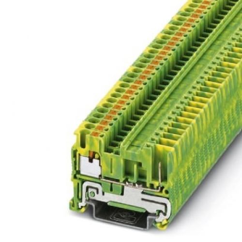 2.5mm Green/Yellow Push In Terminal Block PT 2,5  