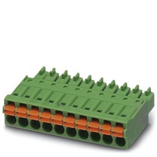 5 Pole Spring Cage PCB Terminal Block 3.81mm Pitch Green