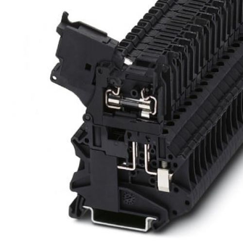 4mm Black Lever Type Fuse Terminal Block