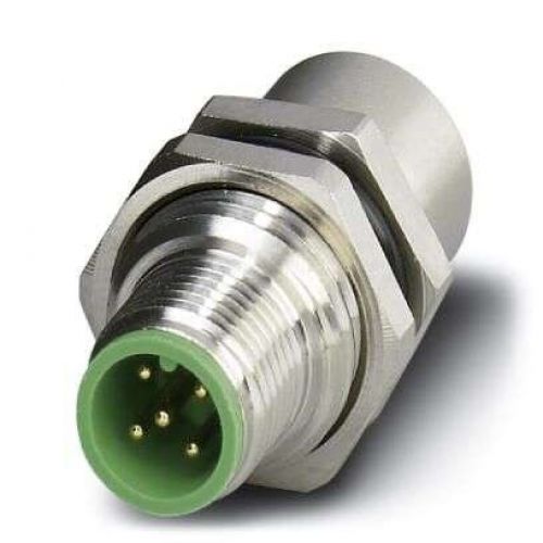 5 Pole M12 Male to Female Through Panel M16 Connector