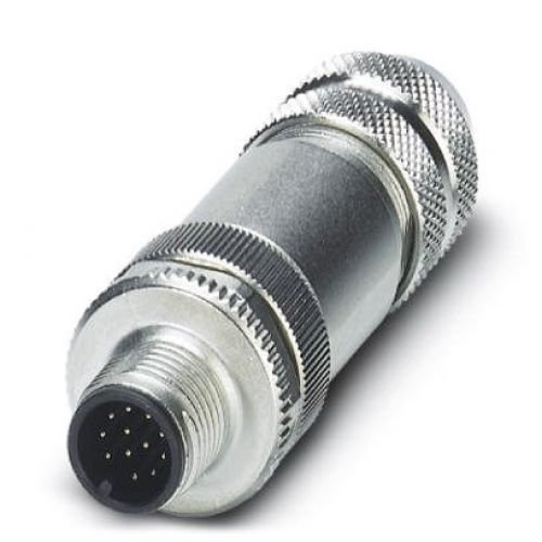 12 Pole M12 Male Shielded Cord Connector Solder PG9 Entry