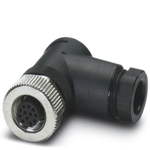12 Pole M12 R/A Female Solder 6-8mm Entry