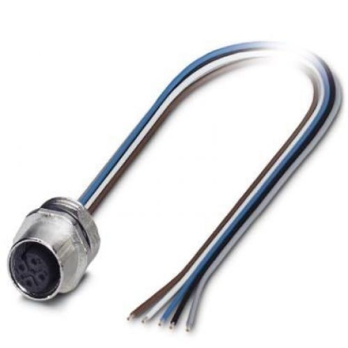 5 Pole M12 Female Panel Mount PG9 c/w 0.5M Tail