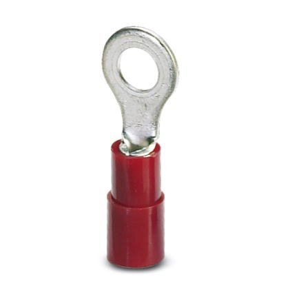 1.5mm Red Ring Lug, M4 Hole (100pk)