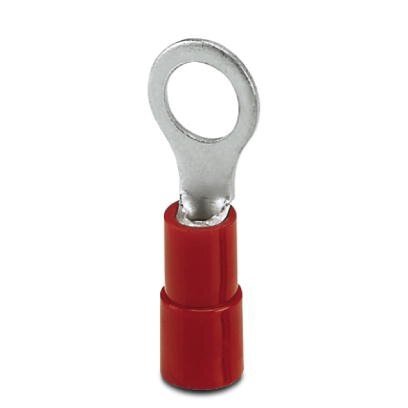 1.5mm Red Ring Lug, M5 Hole (100pk)
