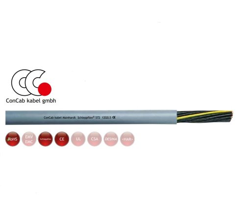 12 Core 0.75mm Superflexible PUR  Drag Chain Cable