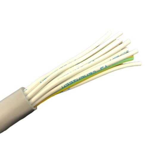 3 Core 0.75mm Grey Control Cable (2+E) White Numbered Cores