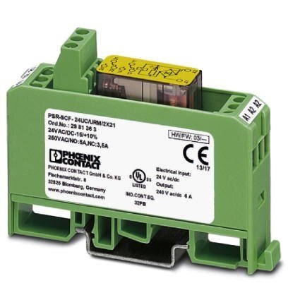 24VDC Safe Coupling Relay With Force-Guided Contacts, 2 Changeover contacts