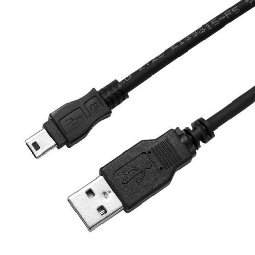 USB 2.0 Type Mini B (5pin) Male to Type A Male Connectors