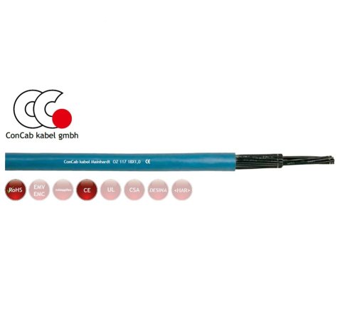 4 Core 0.75mm Flexible Blue Control Cable (No Earth)