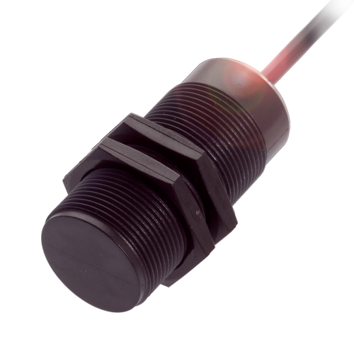 M30 x 65.5mm Object Detection Flush Mount Captive Sensor, PNP NO, 15mm Range, 2m Cable