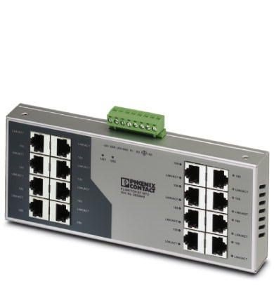 16 Port 10/100 Unmanaged Industrial Ethernet Switch 24VDC