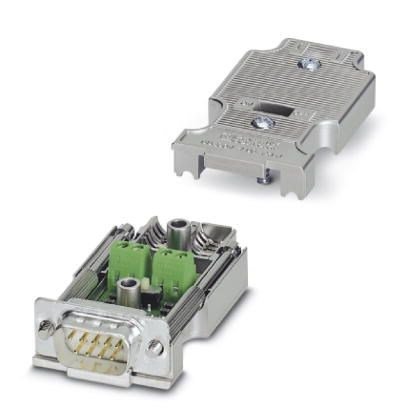 D9 Pole Male Dual Cable Entry for Profibus