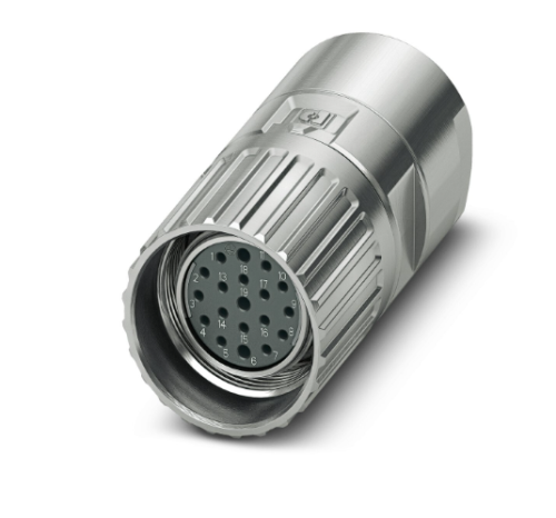 Cable socket connector, M23 PRO, straight, shielded: yes, Screw locking, M23, No. of pos.: 16+2+PE, M23-1RS1N8A80DU
