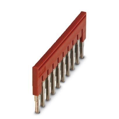 10 Way Red 6.2mm Plug-In Bridge Bar
