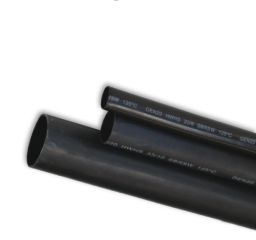 24-6mm Heavy Wall Adhesive Lined Heatshrink Black 1.2M