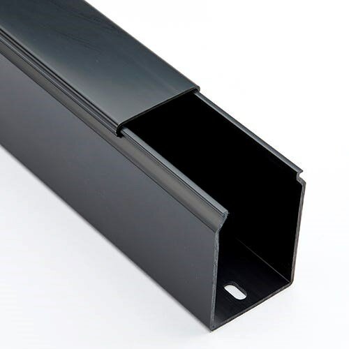 W50x50mm Black Betaduct Solid Wall
