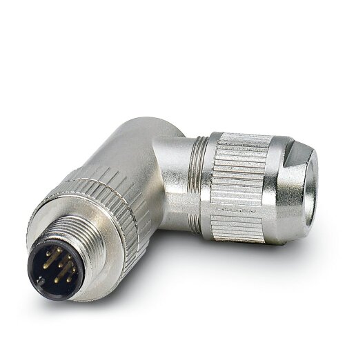 8 Pole M12 R/A Cable Mount Connector
