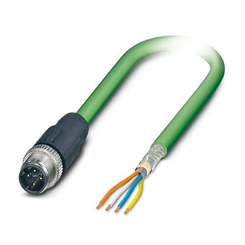 4 Pole M12 D Code PROFINET CAT5 10M