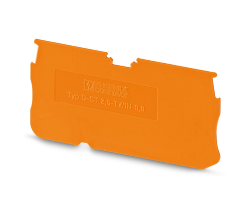 Orange End Plate For D-ST 2,5-TWIN