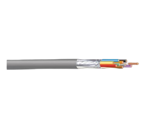 2 Core 18 AWG Grey Shielded PVC Control Cable 305M