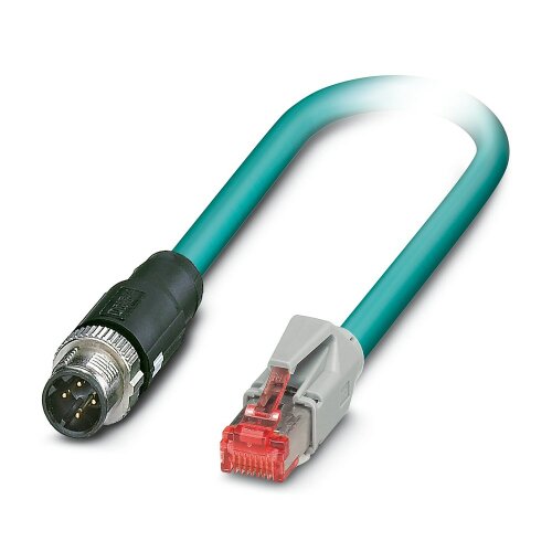 4 Pole M12 To Ethernet CAT5 5M