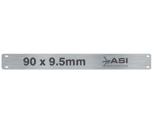 90x9.5mm 304 Stainless label 0.4mm Thick