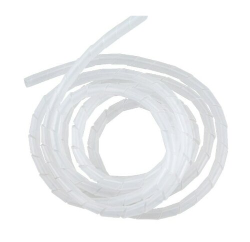  4-15mm Range Polyethylene Natural Spiral Cable Wrap 10M