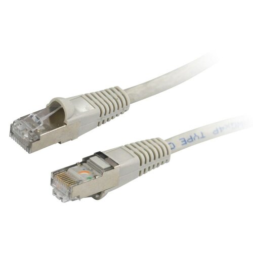 0.5M Ivory Cat 6 Augmented Shielded 10G Patch Lead