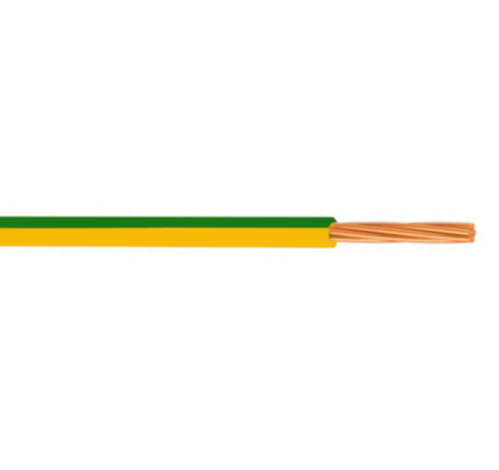 0.75mm GREEN/YELLOW Tinned Appliance Wire 100M