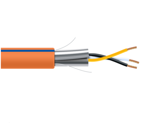 1 Pair 24 AWG Orange Plus 1 Core Low Capacitance Data Cable 305M