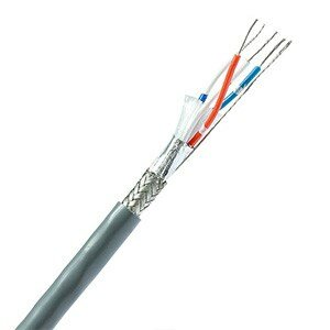 2 Pair 24 AWG Foil and Braid Screened Low Cap Data Cable 300m