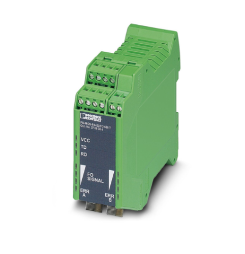 2x Fiber Optic 660nm Interface Converter to RS-422