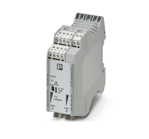 2x Fiber Optic 660nm Interface Converter to RS-458