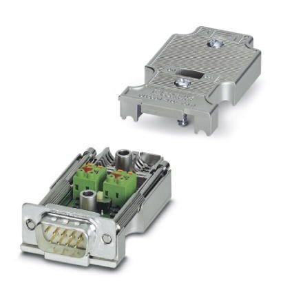 D9 Pole Male Dual Cable Entry for Profibus