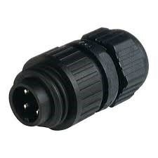 4 Pole Cord Male Cable Connector 400V/16A IP67