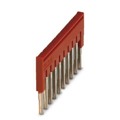 10 Pole Red 4.2mm Plug-In Bridge Bar