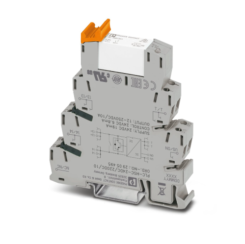 24VDC / 10A Hybrid Solid-State Relay DIN Mount