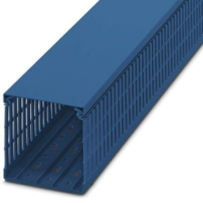 W100x100mm Blue Narrow Open Slot Ducting 2M Length