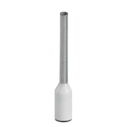 0.5mm White Ferrule 12mm Barrell (100pk)