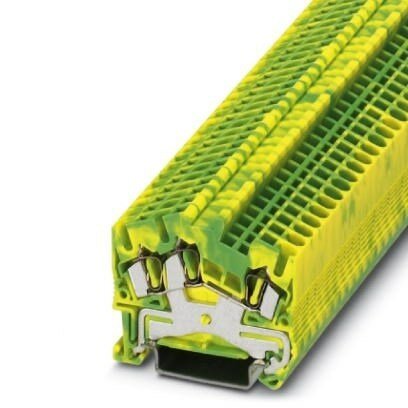 2.5mm Earth 2in 1out Roof Style Spring Cage Terminal