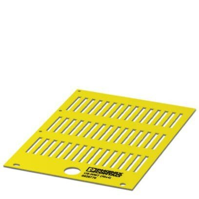 30x4mm Yellow Cable Markings (42 Labels Per Card)