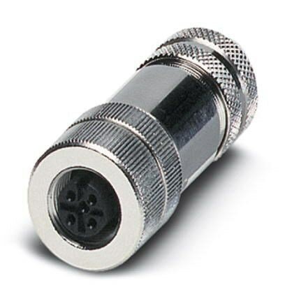 4 Pole M12 Female Shielded Connector PG7
