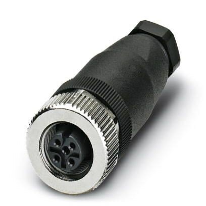 5 Pole M12 Female Connector Metal Face PG7 Entry (SACC)